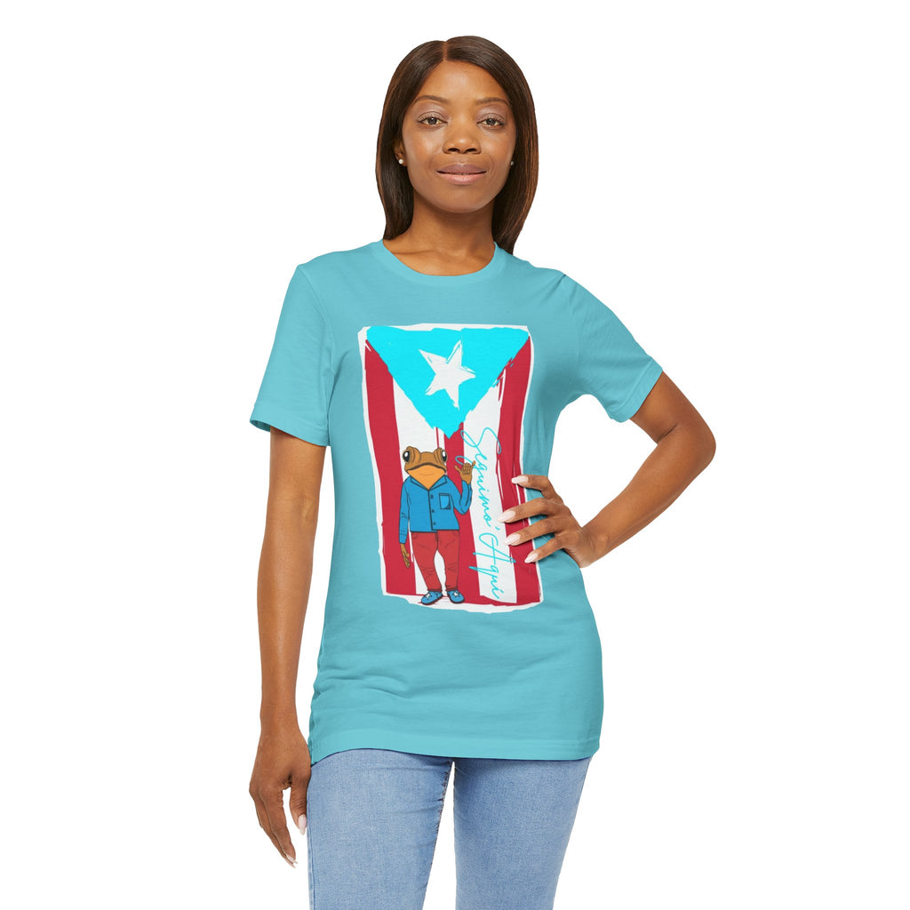 Puerto Rican Coqui Flag T‑Shirt  Boricua Pride Tee