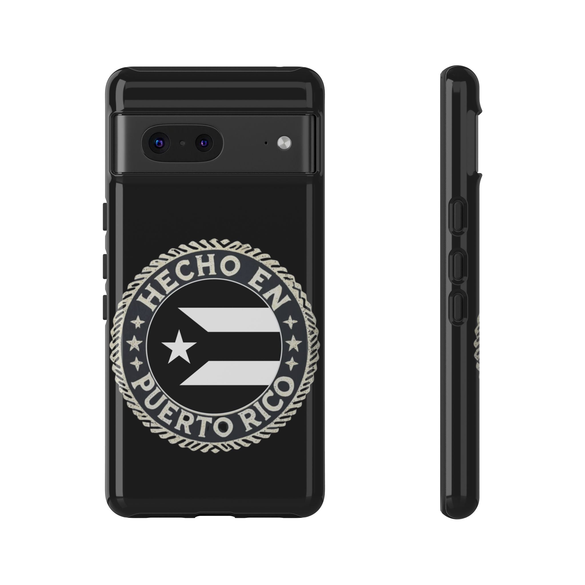 Hecho en Puerto Rico Phone Case  Puerto Rican Flag Emblem Tough Protective Cover