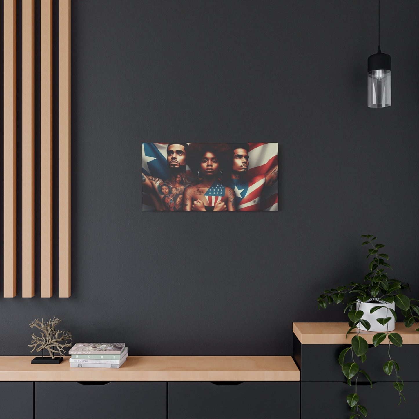 Rooted in Culture, Radiating Power Puerto Rican Wall Art, Unique Gift, Empowering Decor