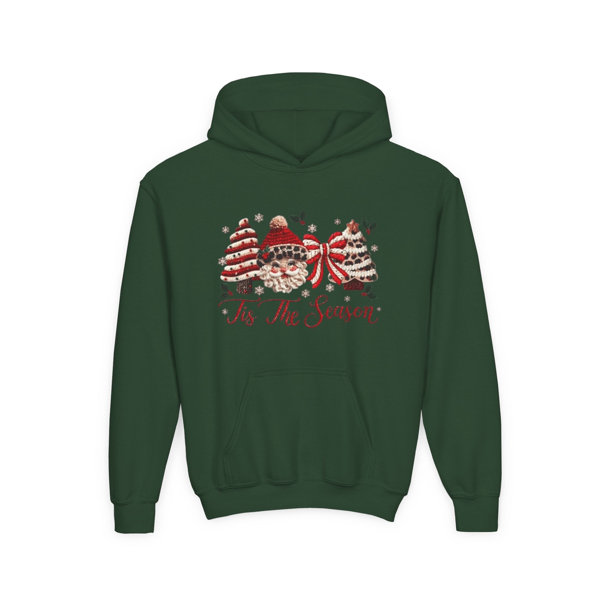 Youth Hoodie  Grinch Christmas Scene with 'Maybe Christmas' Quote