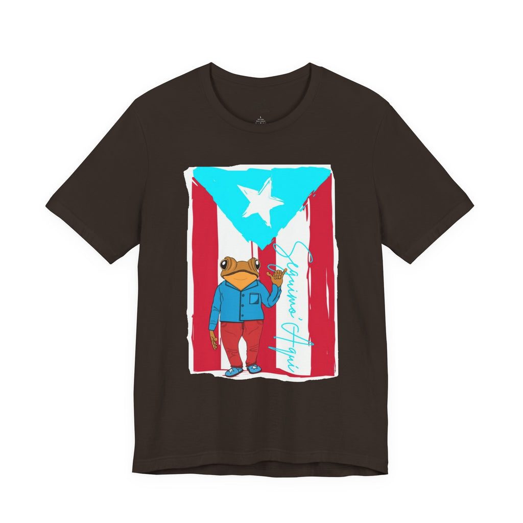 Puerto Rican Coqui Flag T‑Shirt  Boricua Pride Tee