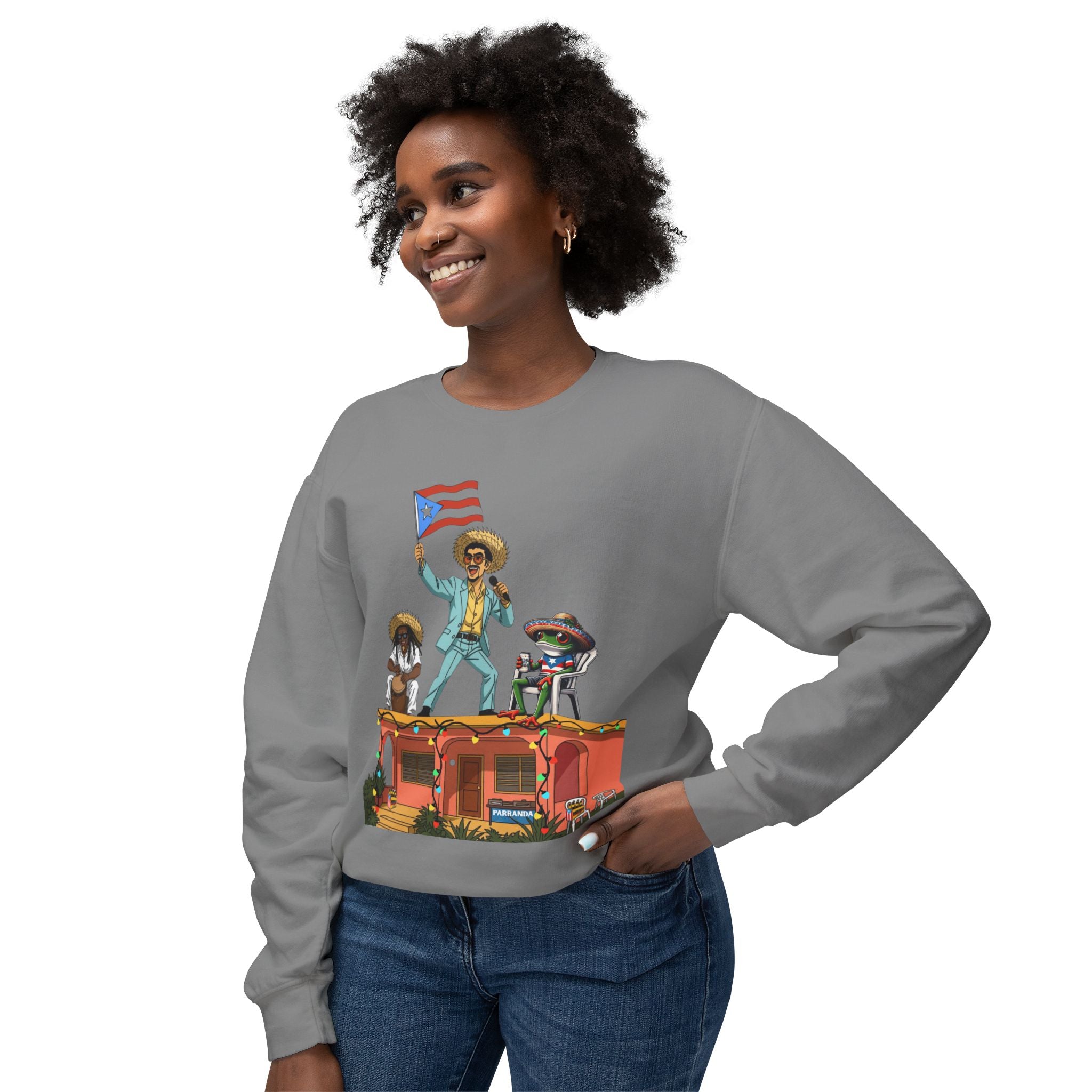 Puerto Rican Benito Parade Sweatshirt  Boricua De Pura Cepa Crewneck Puerto Rico Navidades