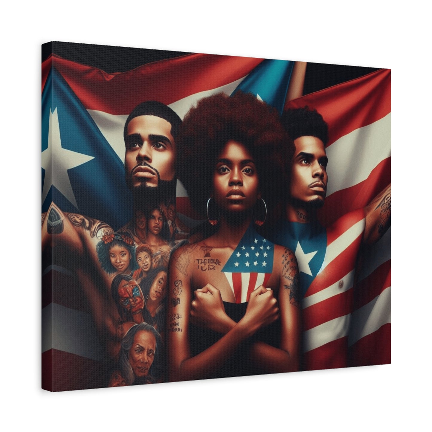 Rooted in Culture, Radiating Power Puerto Rican Wall Art, Unique Gift, Empowering Decor