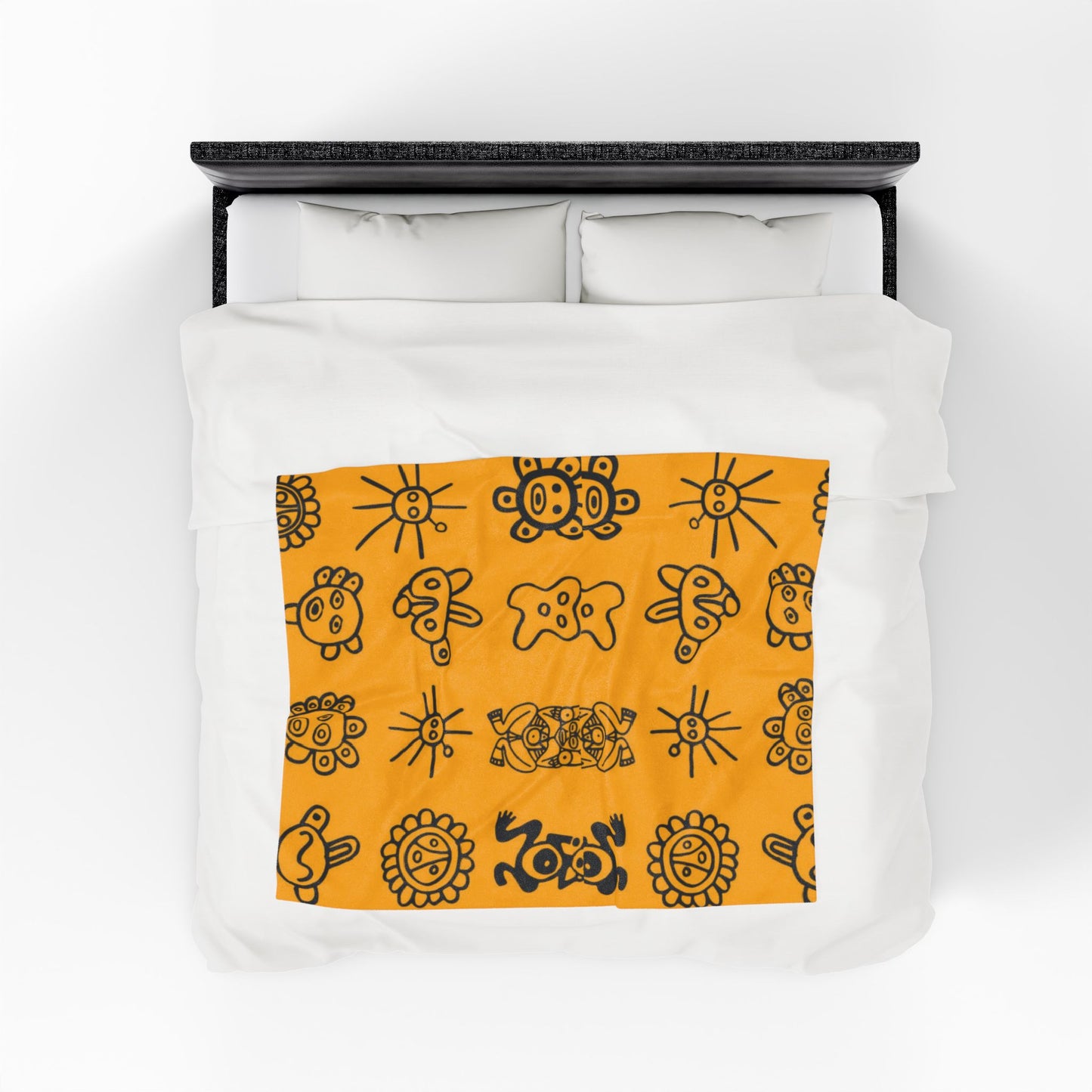 Puerto Rican Christmas patterns & cultural art  Tribal Sun & Totem Pattern Cozy Throw