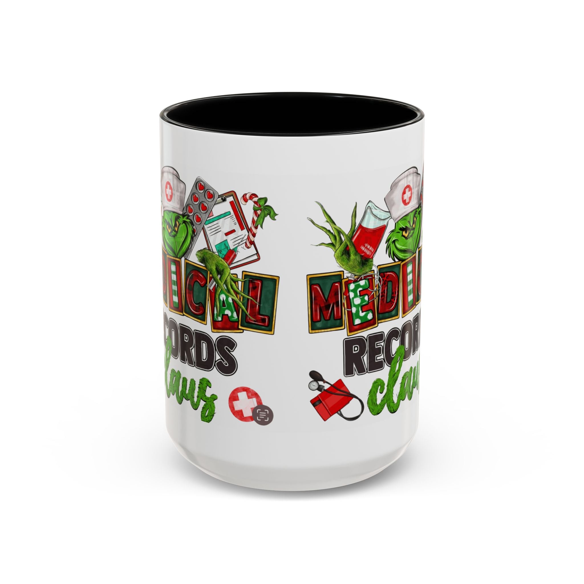 Medical Records Claus Coffee Mug — Funny Holiday Nurse & Medical Staff Gift (11/15oz) Medical Christmas Mug,