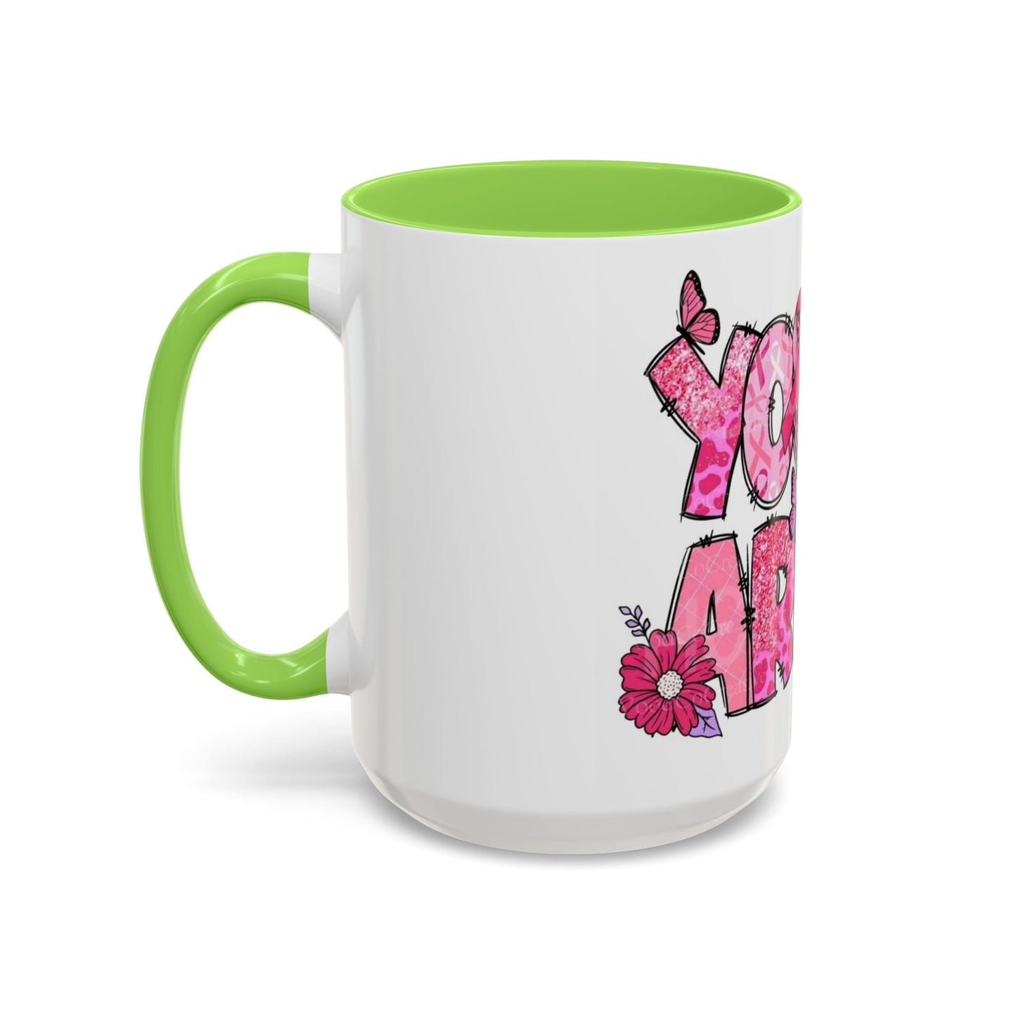 Cancer Hope Collection Empowering Inspirational Mug for Breast Cancer Awareness