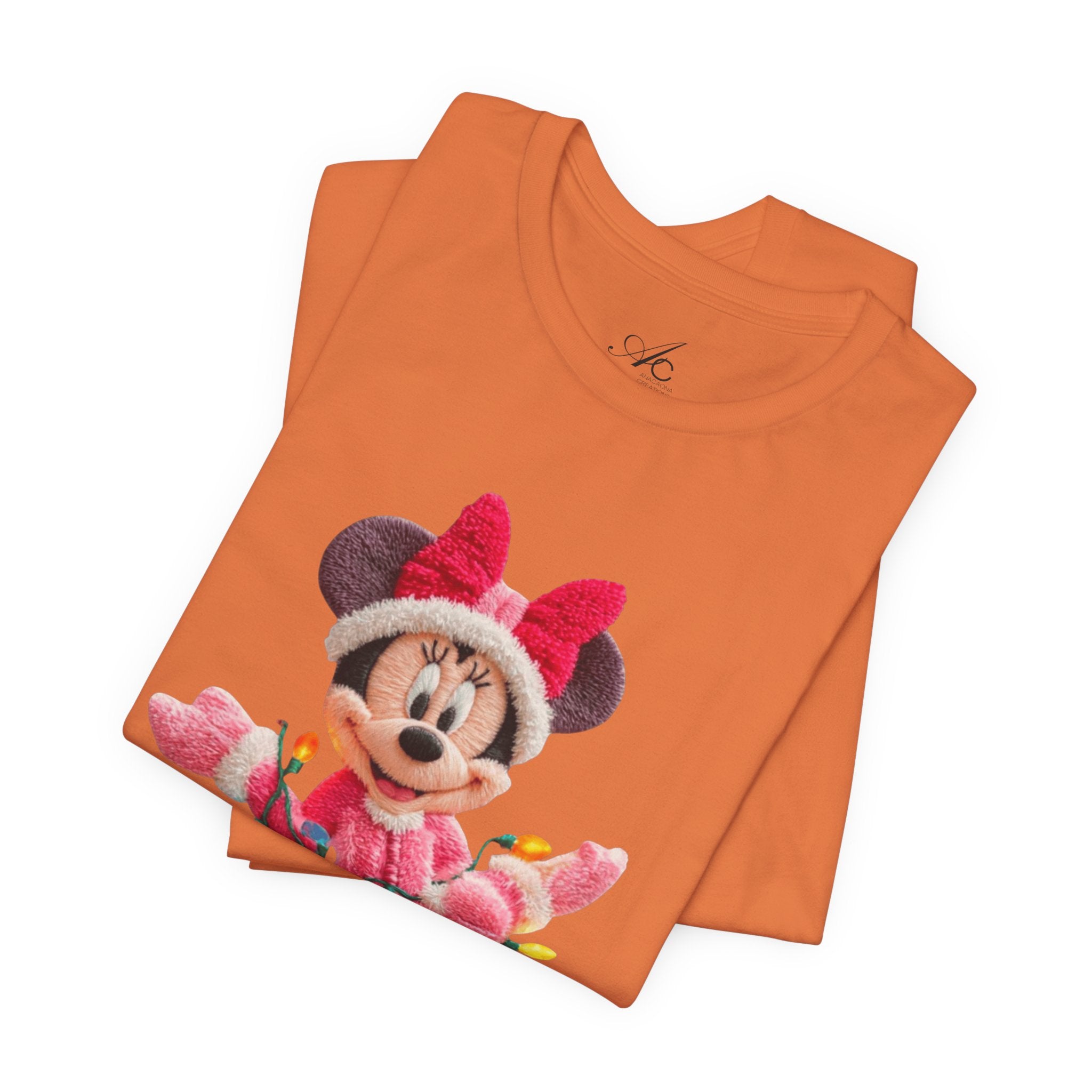 Minnie Mouse Holiday Lights T-Shirt Festive Holiday Designs