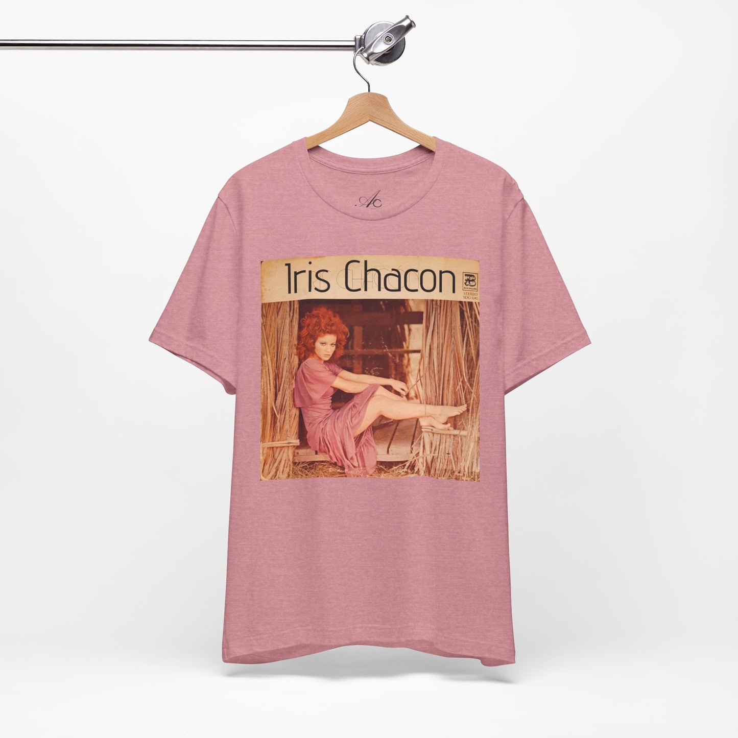 Retro Iris Chacon Unisex Tee, Vintage Music Shirt, Bohemian T-Shirt, Gift for Her, 90s Style Top