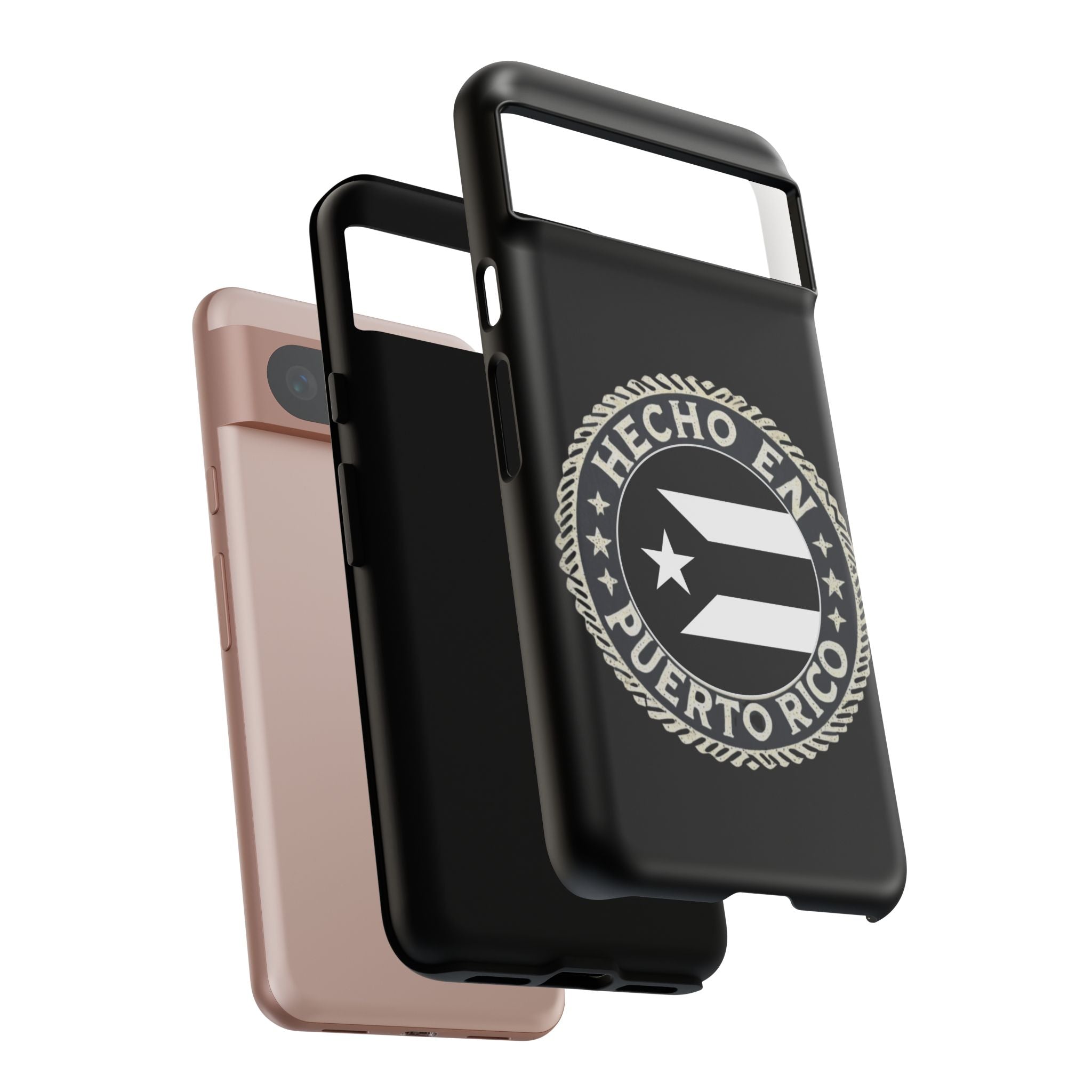 Hecho en Puerto Rico Phone Case  Puerto Rican Flag Emblem Tough Protective Cover