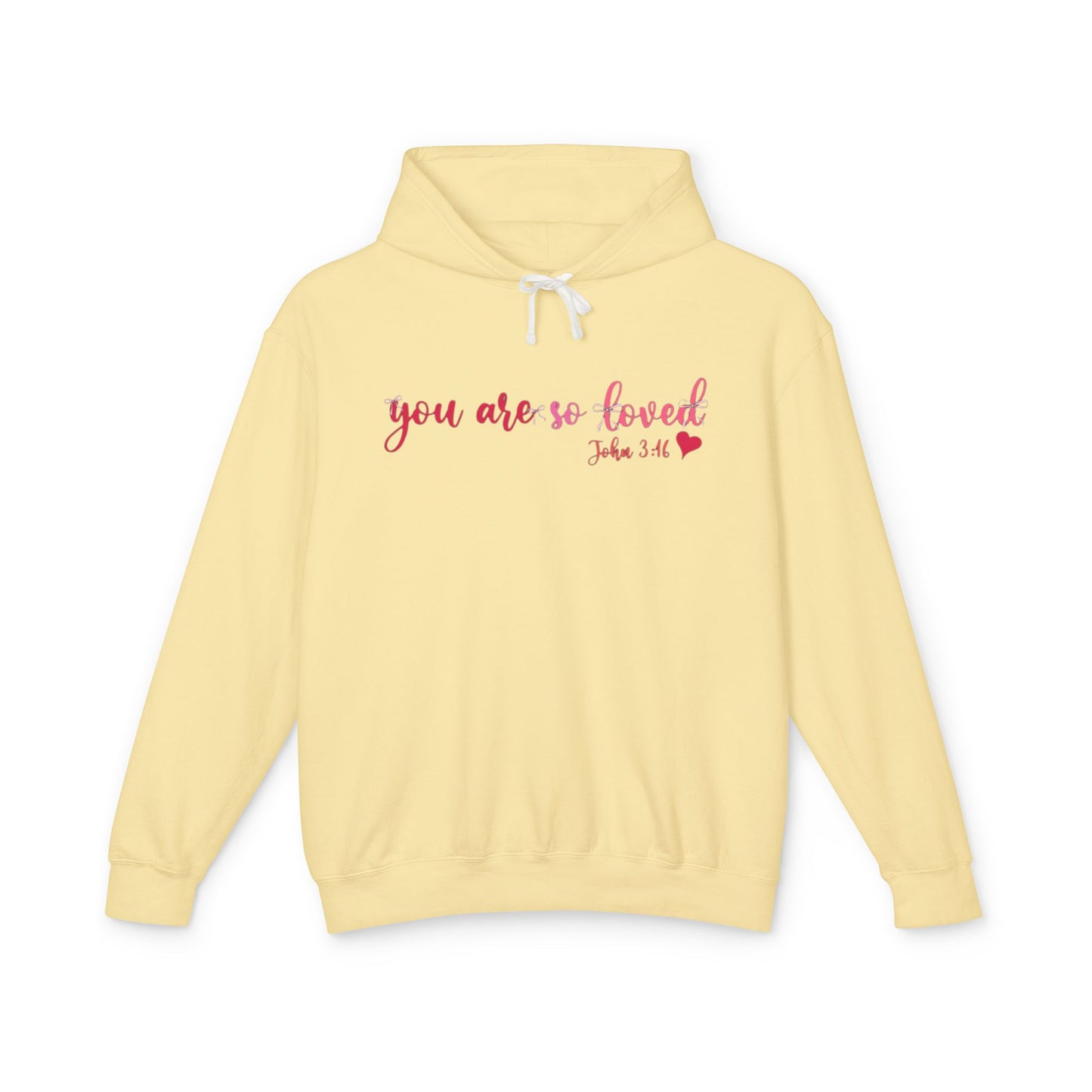 Mama Hoodie "You Are So Loved" — Christian Mama Lightweight Hooded Sweatshirt