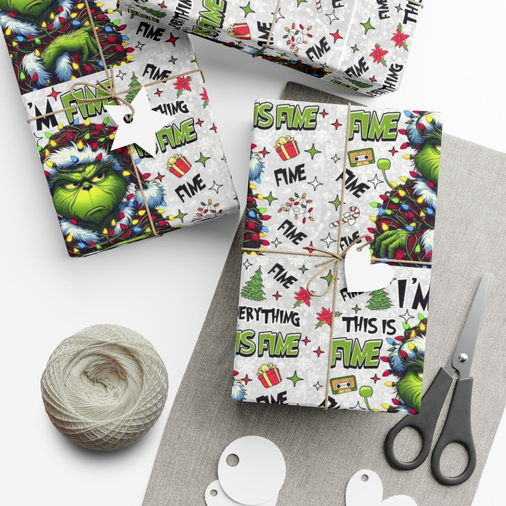Festive Wrapping Paper  Whimsical Holiday Gift Wrap | Christmas Paper Roll | Fun & Unique Gift Packaging