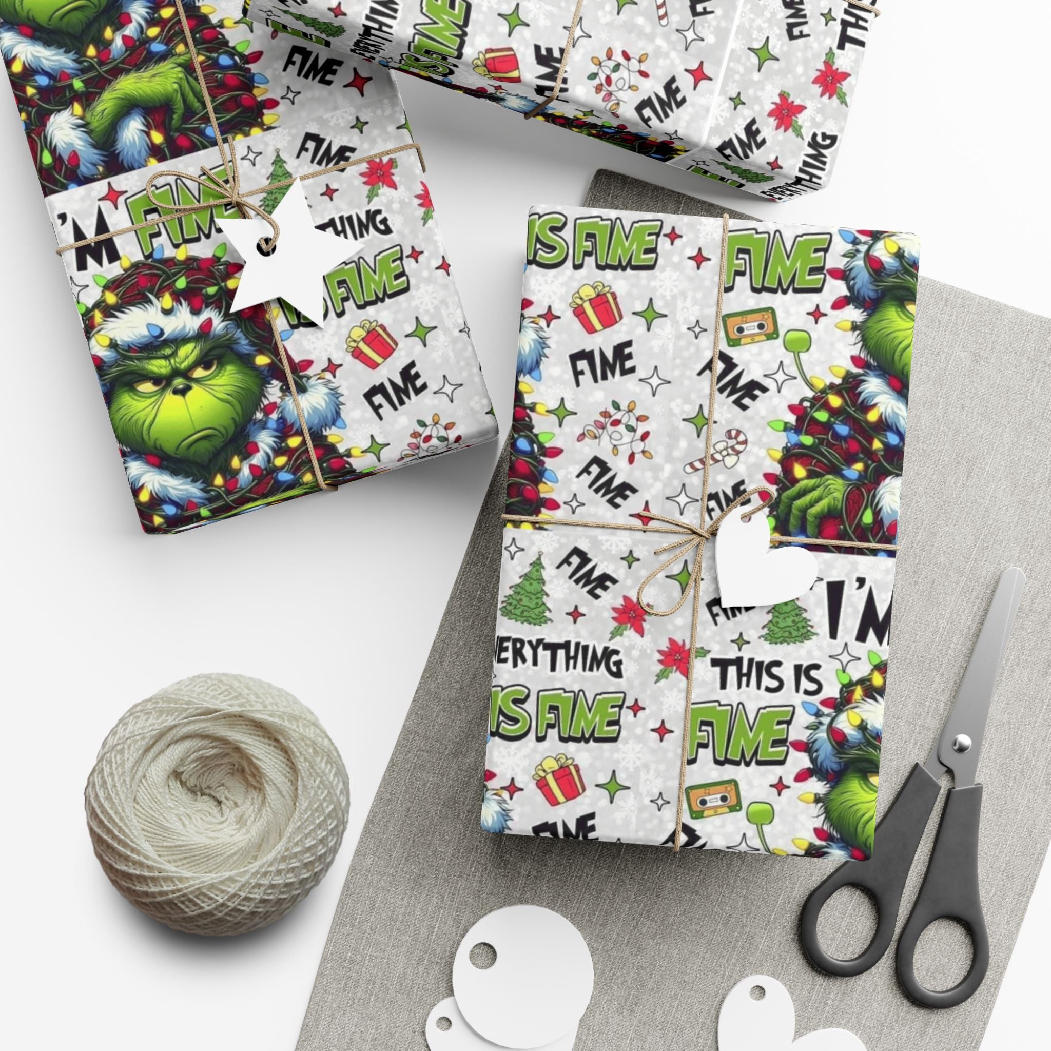 Festive Wrapping Paper  Whimsical Holiday Gift Wrap | Christmas Paper Roll | Fun & Unique Gift Packaging