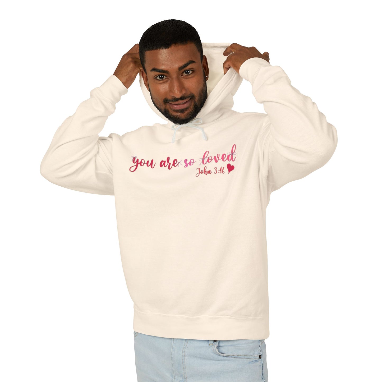 Mama Hoodie "You Are So Loved" — Christian Mama Lightweight Hooded Sweatshirt