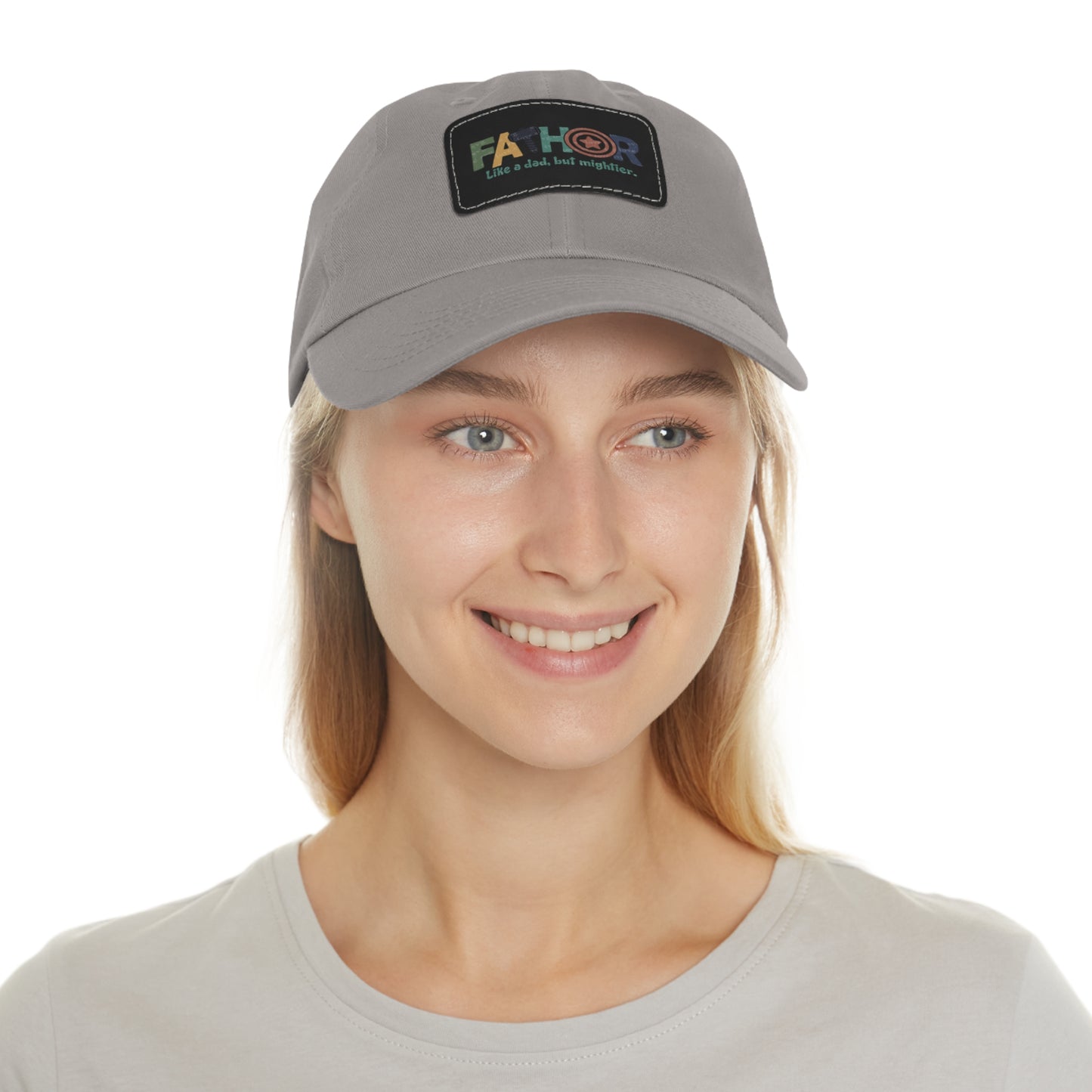 Stylish Dad Hat with Leather Patch - Perfect Gift for Fathers, Dads, Father's Day, Casual Wear, Outdoor Activities