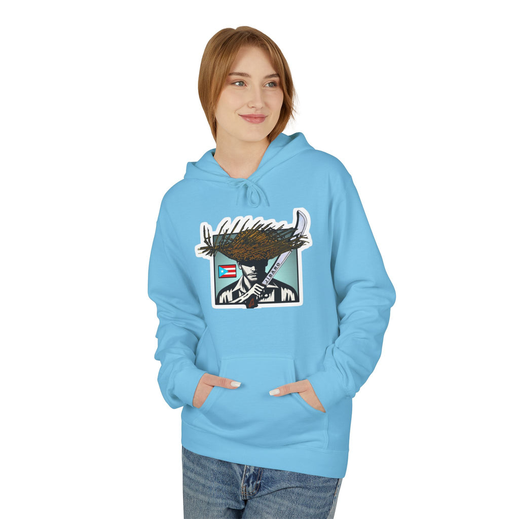 Gíbaro Hoodie  Puerto Rican Pride Pullover with Flag Machete Design