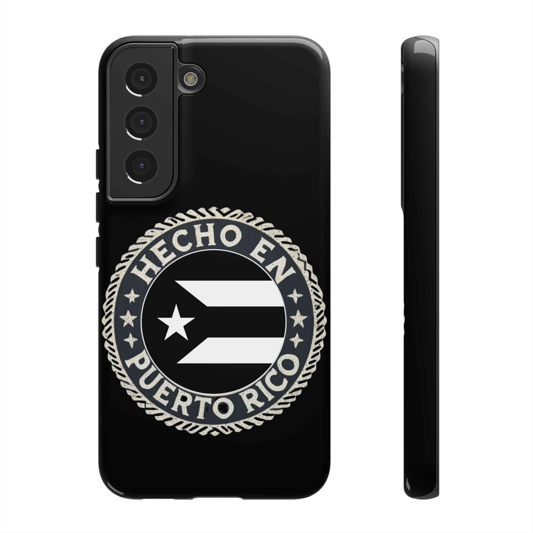 Hecho en Puerto Rico Phone Case  Puerto Rican Flag Emblem Tough Protective Cover