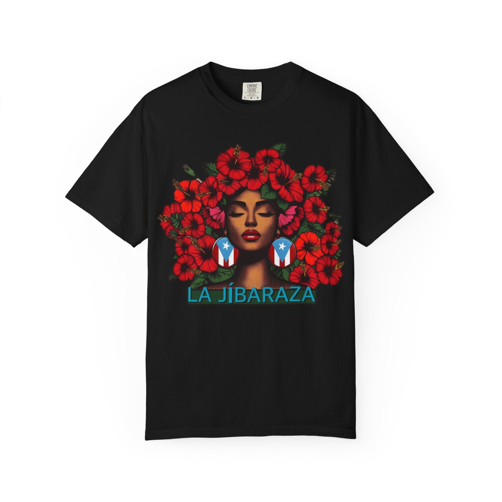 Puerto Rico Navidades T-Shirt — "La Jíbaraza" Floral Puerto Rican Pride Tee