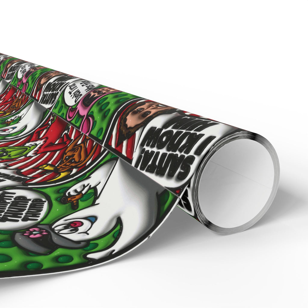 Christmas Wrapping Paper Roll — Santa’s Favorite Pattern Holiday Gift Wrap Puerto Rico Wrapping Paper – Cultural Gift Wrap | Boricua Heritage Design
