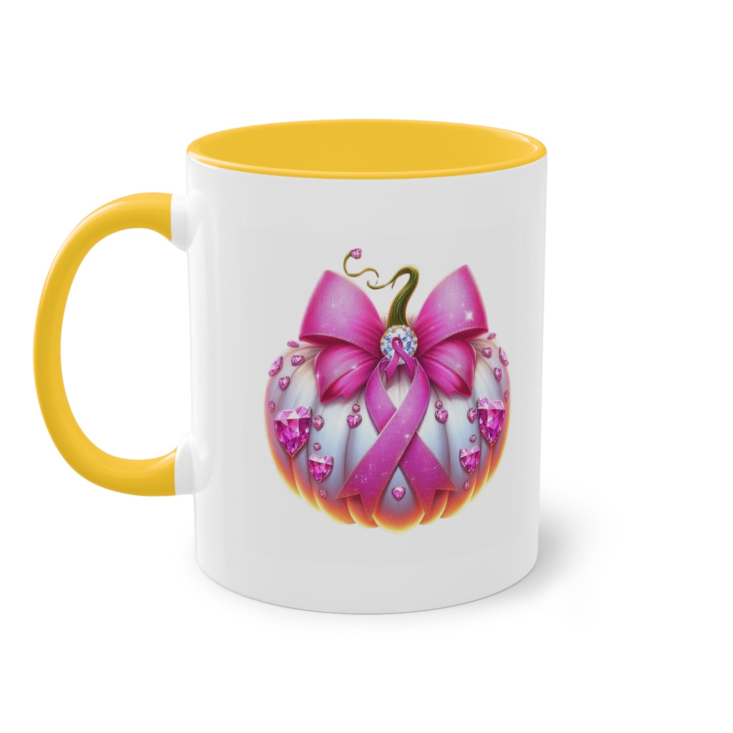 Vibrant Two-Tone Coffee Mug with Floral Design - Perfect Gift for Nature Lovers