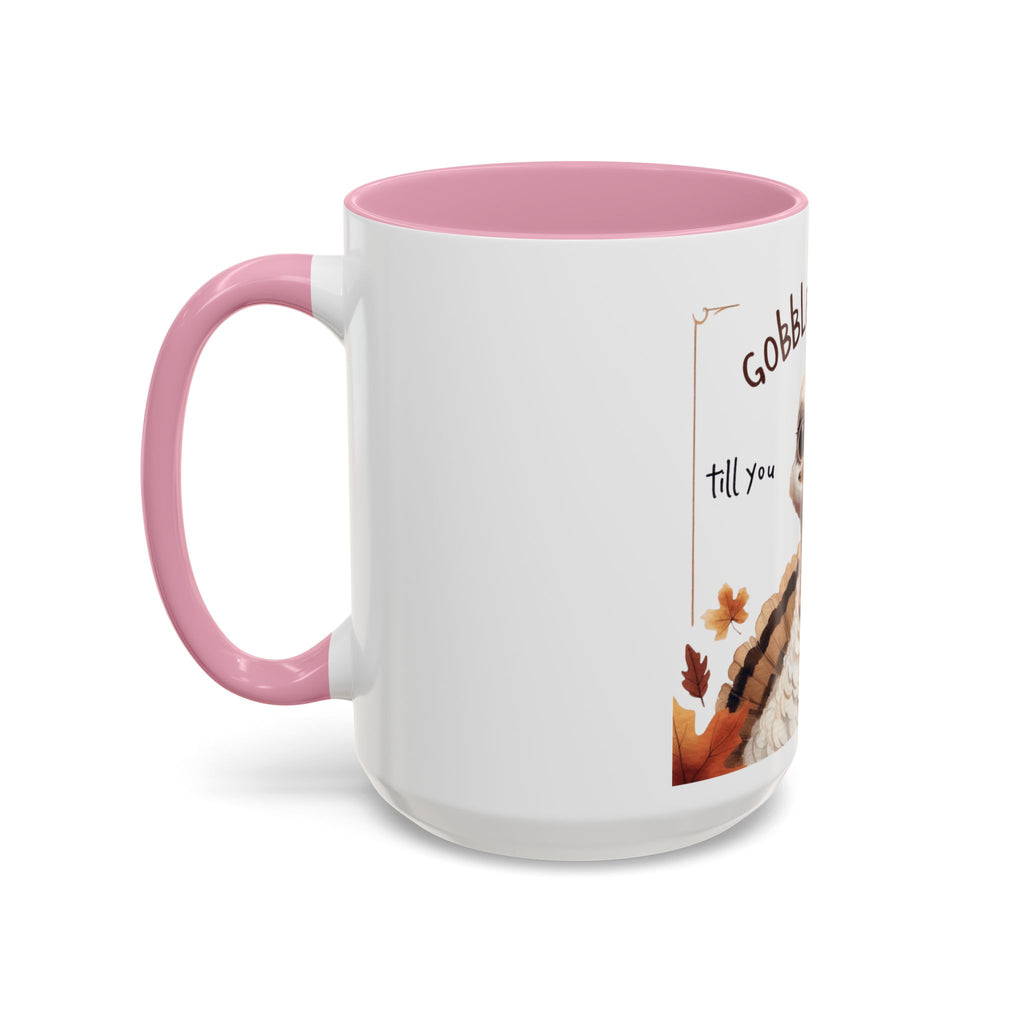 Mix cozy, aesthetic, and autumn-inspired sayings 🍁 Whimsical Thanksgiving Mug - Gobble Gobble Design