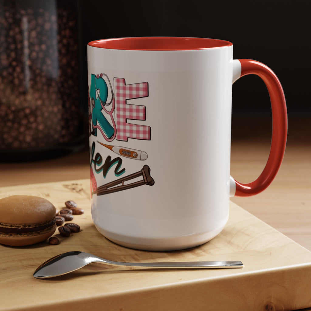 Nurse Given Accent Coffee Mug — Caregiver & Medical Equipment Design Christmas mug for all healthcare heroes