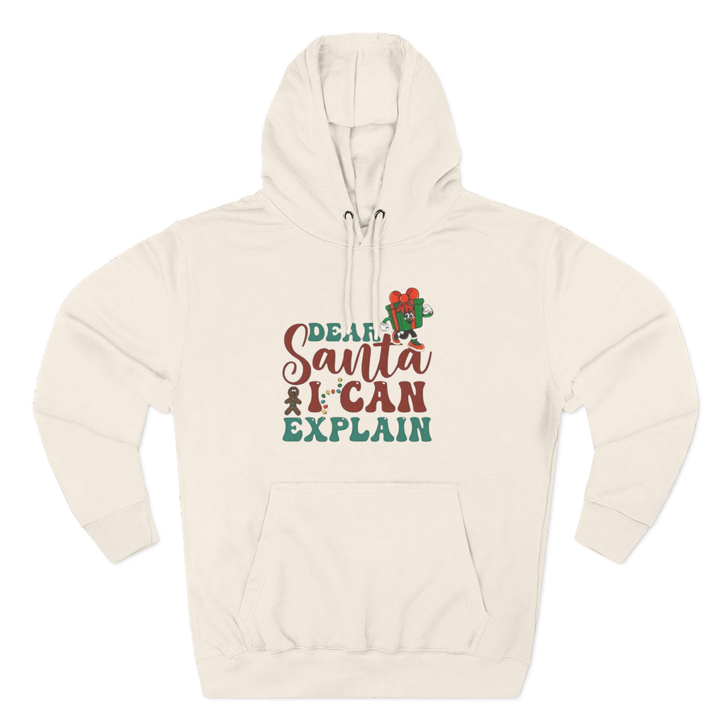 Christmas Hoodie “Dear Santa I Can Explain” Funny Holiday Pullover Christmas T-Shirts and Sweatshirts Collection