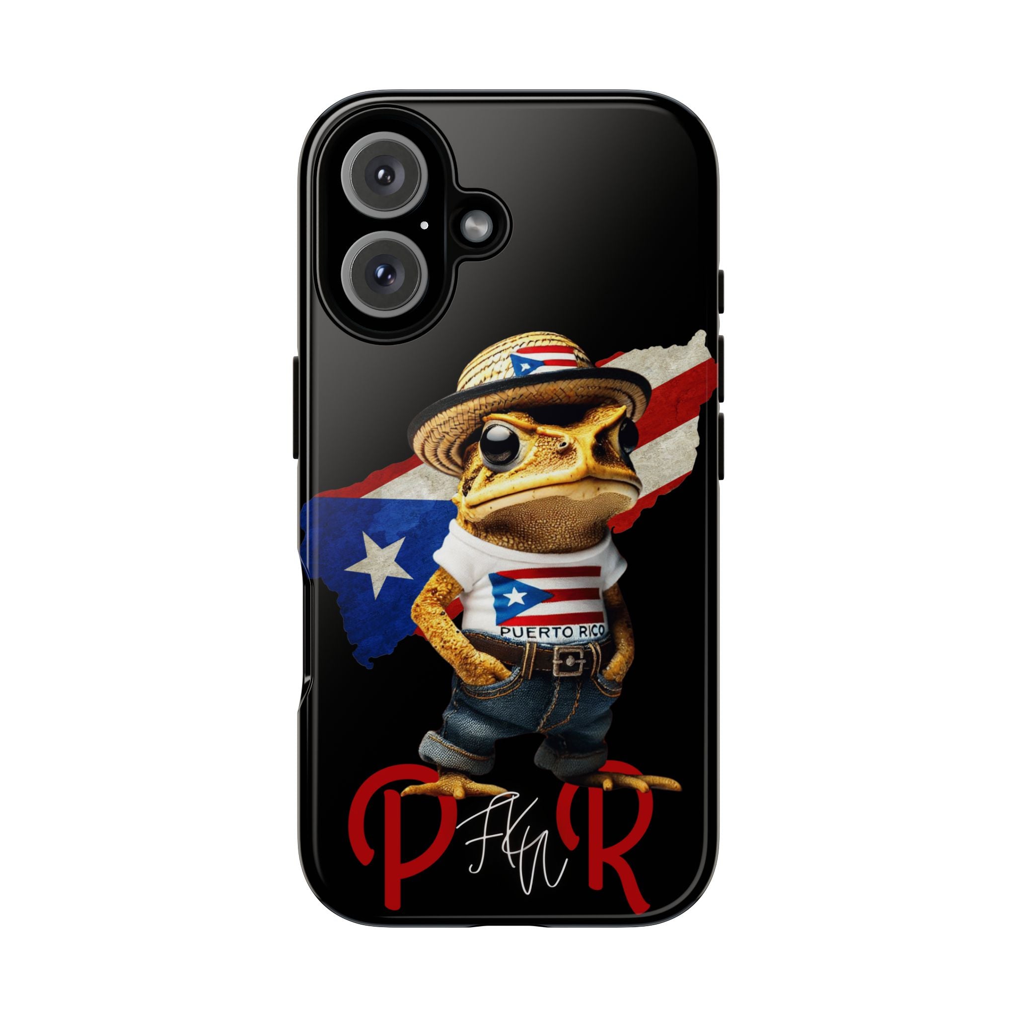 Puerto Rican Frog Tough Phone Case  Puerto Rico Flag Patriotic Protective Case