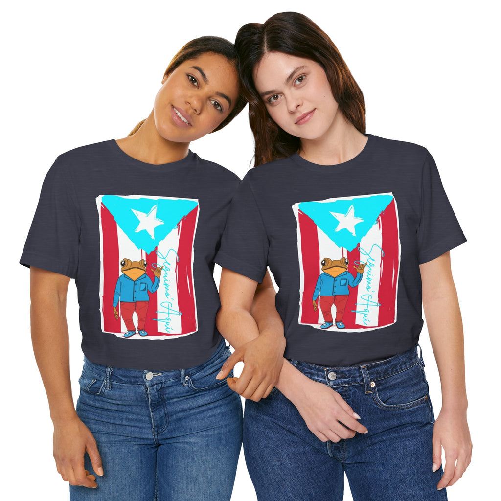 Puerto Rican Coqui Flag T‑Shirt  Boricua Pride Tee
