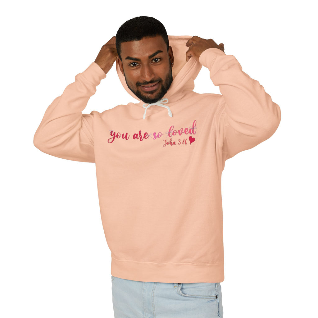 Mama Hoodie "You Are So Loved" — Christian Mama Lightweight Hooded Sweatshirt
