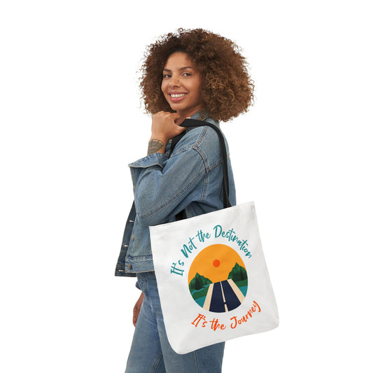 Inspirational Canvas Tote Bag – Perfect for Everyday Adventures, Eco-Friendly Shopping, Beach Days, Travel Companion, Gift for Wanderlust