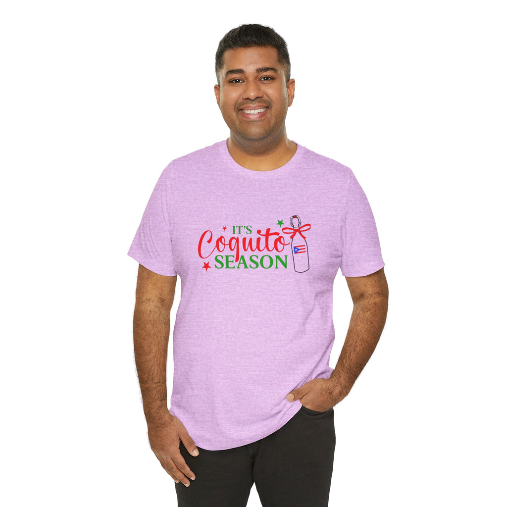 It's Coquito Season T-Shirt - Christmas Puerto Rican Holiday Cocktail Tee
