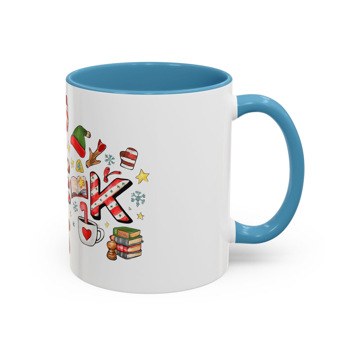 Holiday Teacher Coffee Mug 'PRE-K' Festive Gingerbread & Candy Cane Design (11/15oz) School Staff Christmas Mug Collection