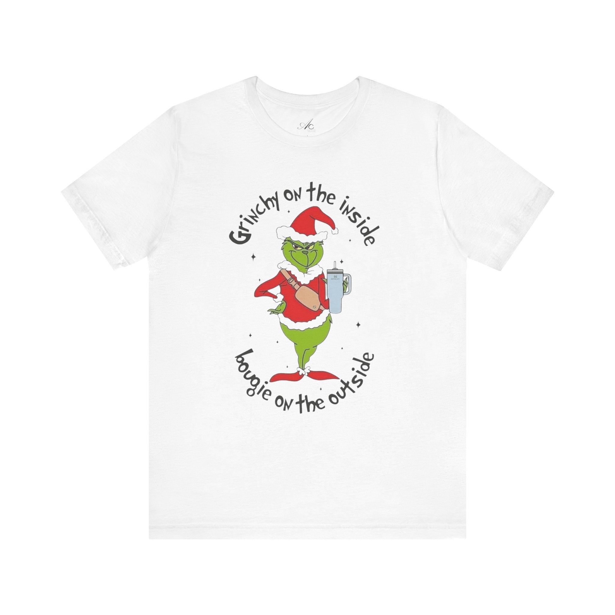 Grinch-Inspired Holiday Tee: 'Grinchy on the Inside, Boogie on the Outside'