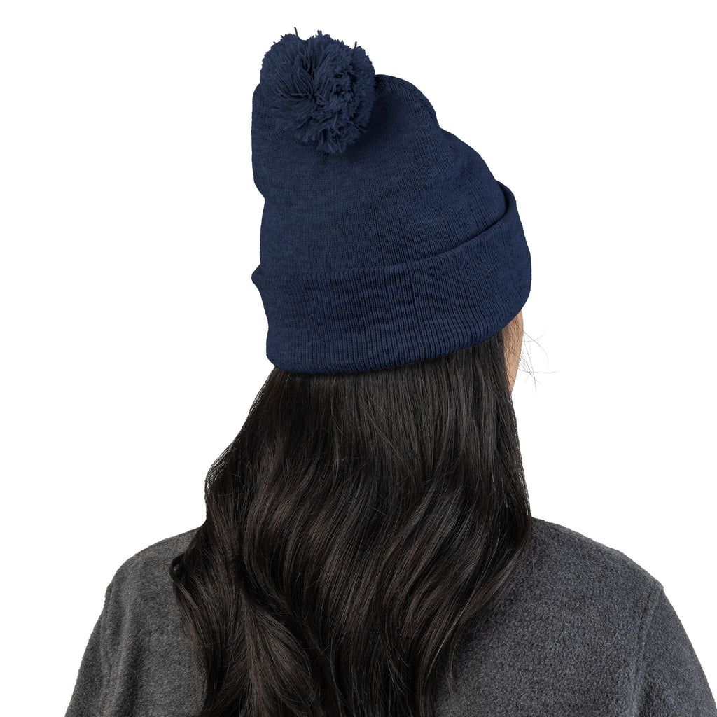 Toy Story Embroidered Pom-Pom Knit Cap Humor Cuffed Beanie – Warm, Soft & Sassy Winter Hat