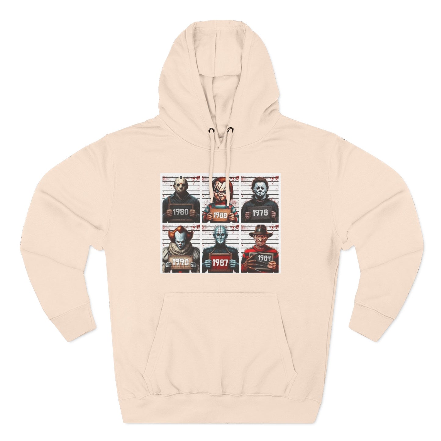 Spooky Vibes Only Halloween Sweater Retro Horror Movie Three-Panel Fleece Hoodie, Halloween Gift, Cozy Sweatshirt, Movie Lover Apparel, Vintage Movie Merchandise
