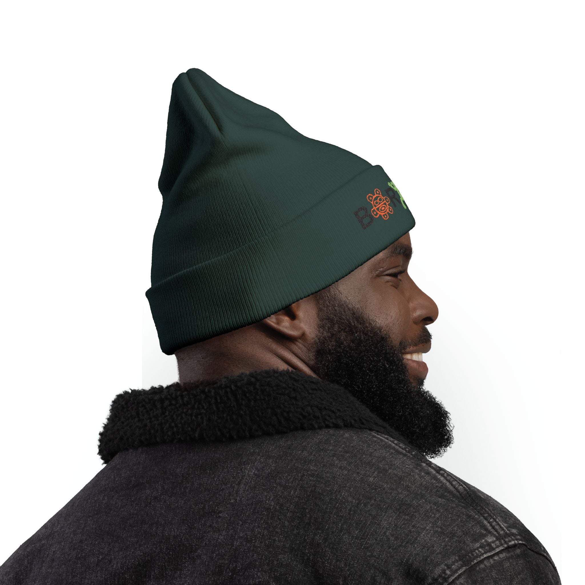 Boricua Winter Beanie – Puerto Rico Pride Knit Hat — Colorful Borough Icon Letters