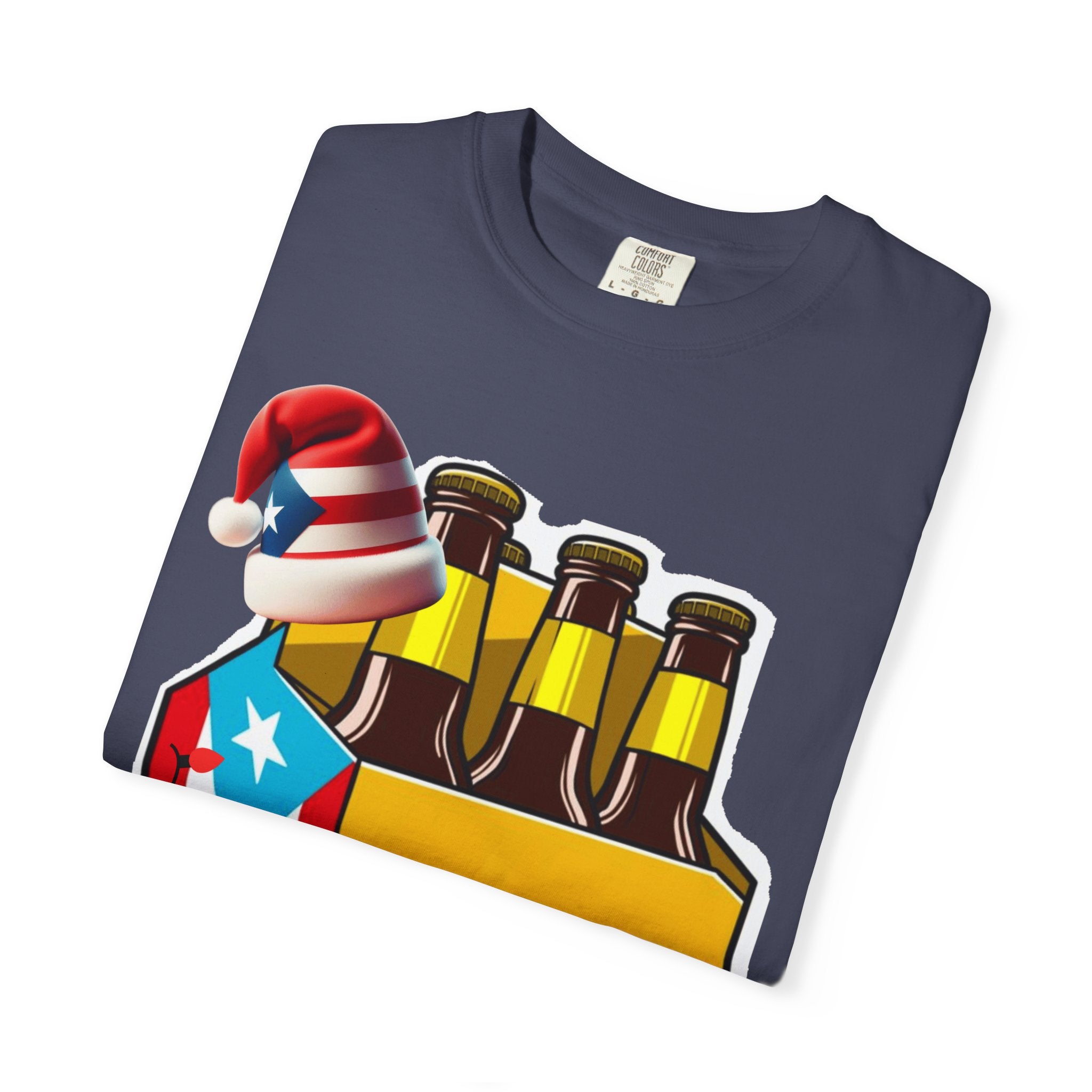 Medalla Light Beer T-Shirt  Navidad Boricua Holiday Tee Puerto Rico’s Navidades