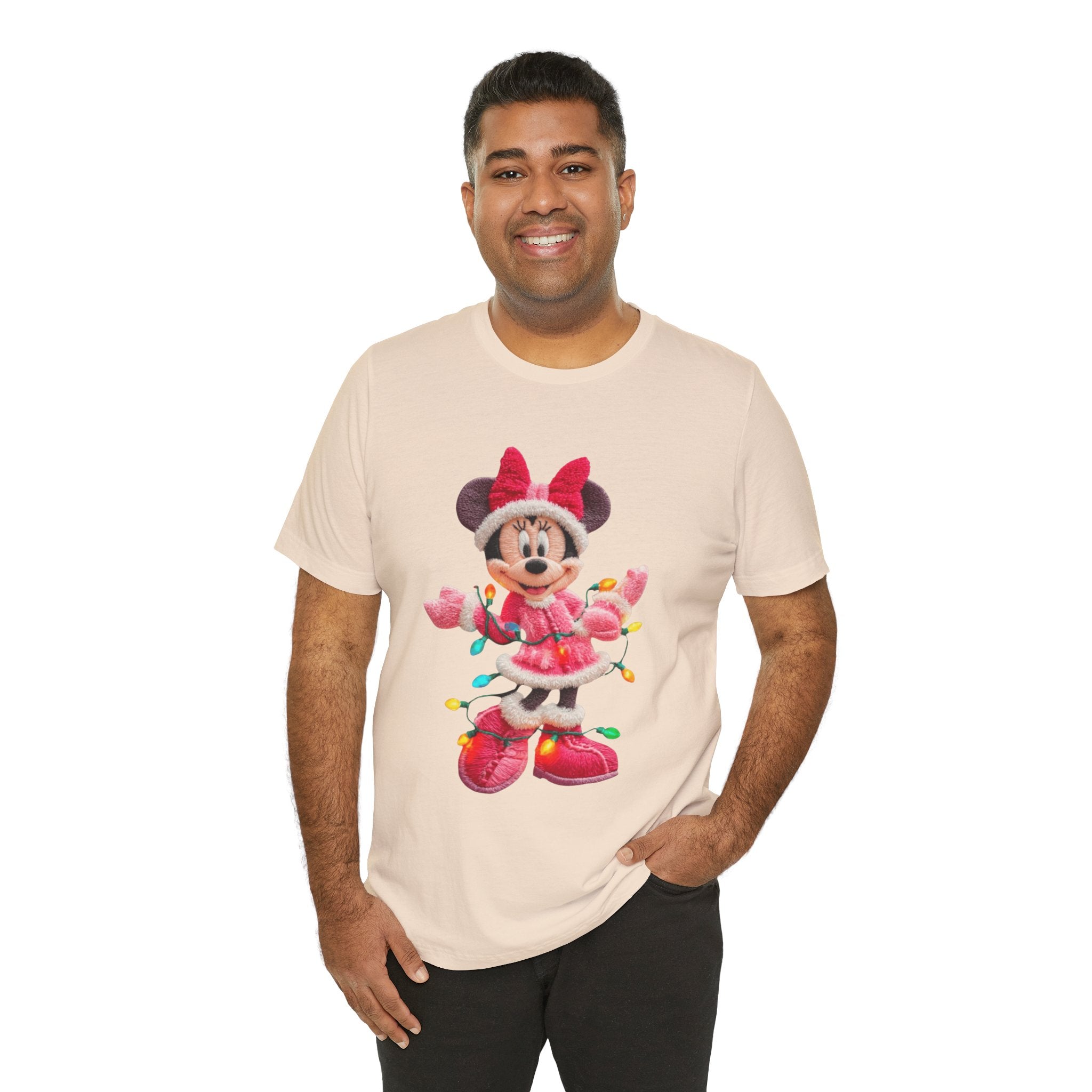 Minnie Mouse Holiday Lights T-Shirt Festive Holiday Designs