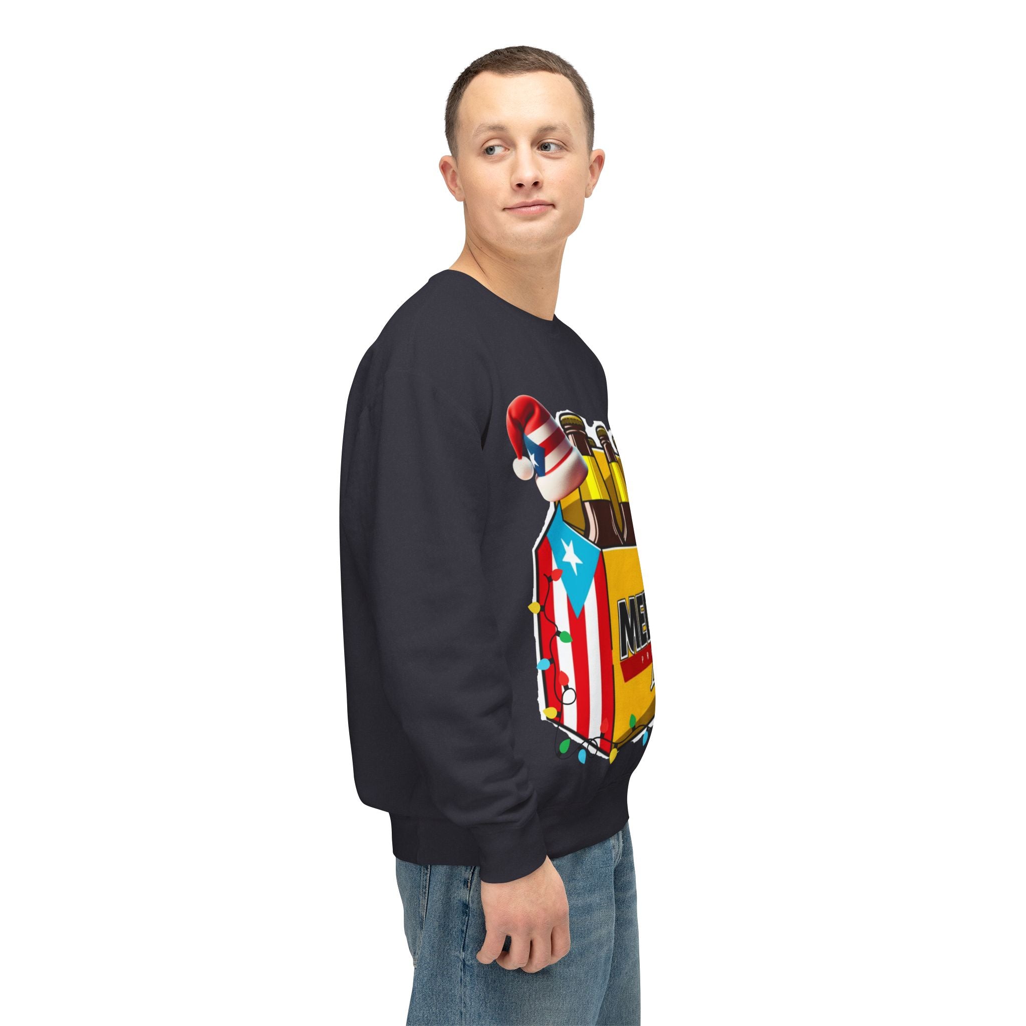 Medalla Light Puerto Rican Holiday Sweatshirt  Navidad Boricua Crewneck Puerto Rico Navidade