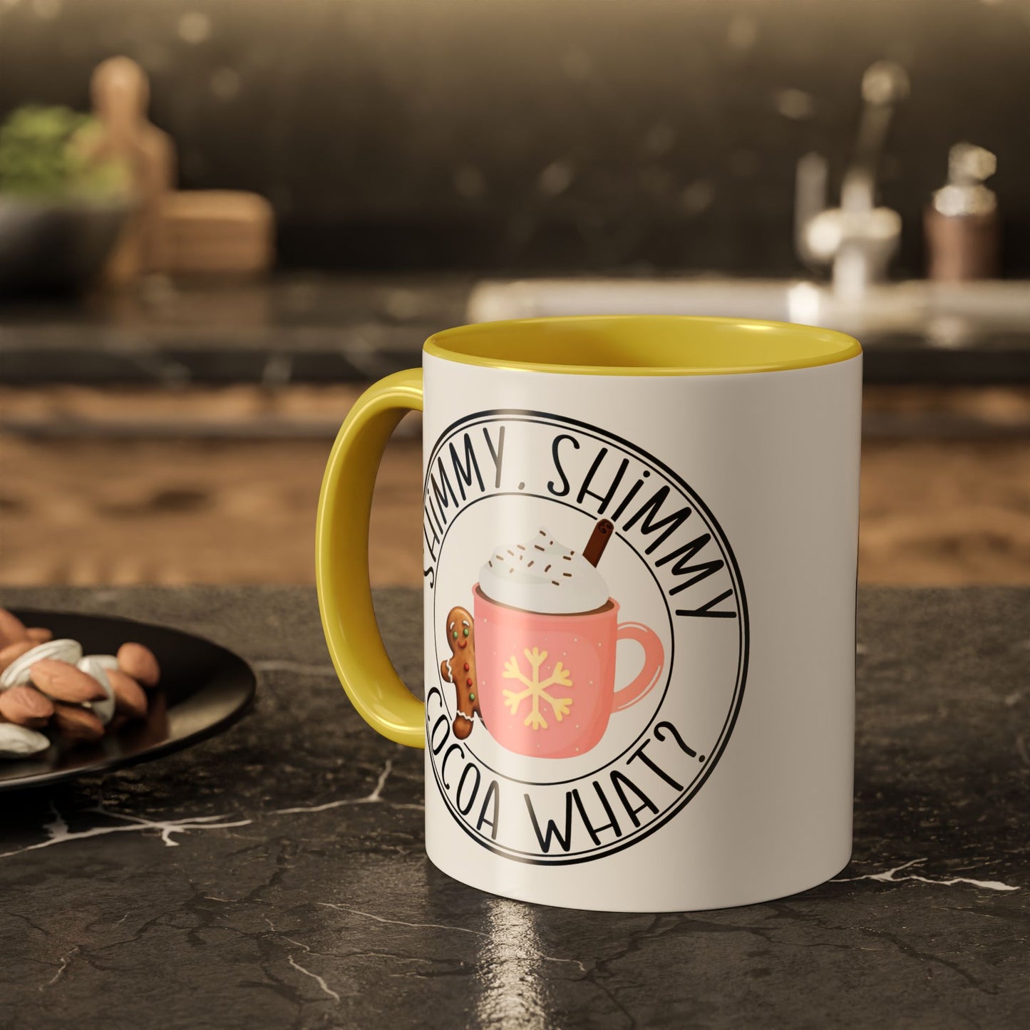 Cute Cocoa Mugs with Gingerbread Design Perfect for Winter Holiday CheerBeverage Cup Christmas Design