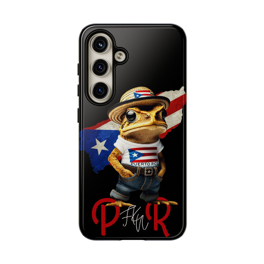 Puerto Rican Frog Tough Phone Case  Puerto Rico Flag Patriotic Protective Case