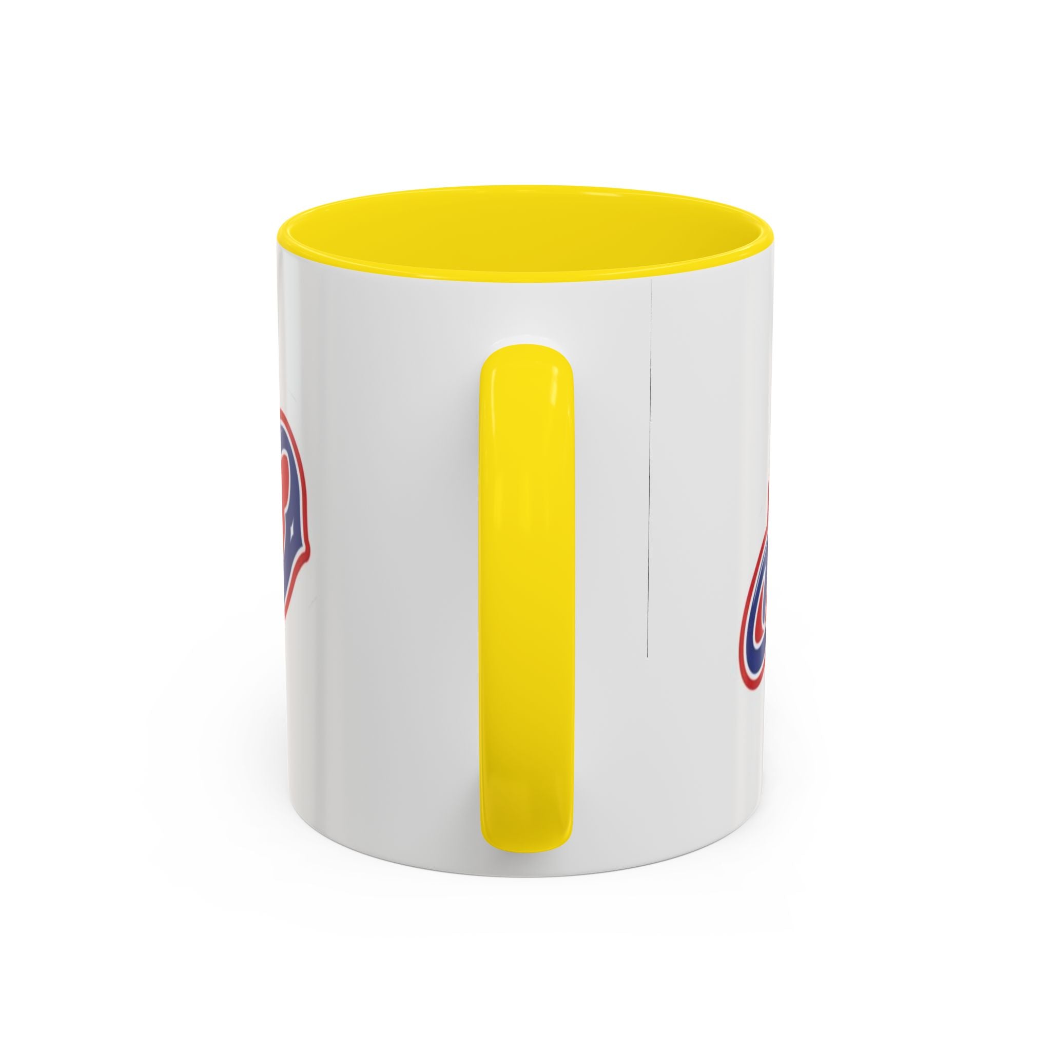 Puerto Rico Script Accent Coffee Mug — Retro Red & Blue 'Boricua' Design (11/15oz)