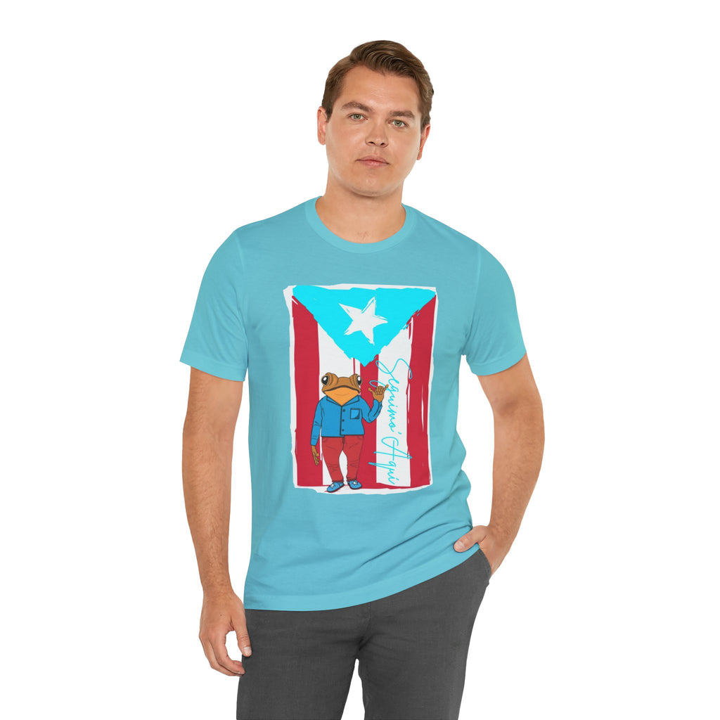 Puerto Rican Coqui Flag T‑Shirt  Boricua Pride Tee
