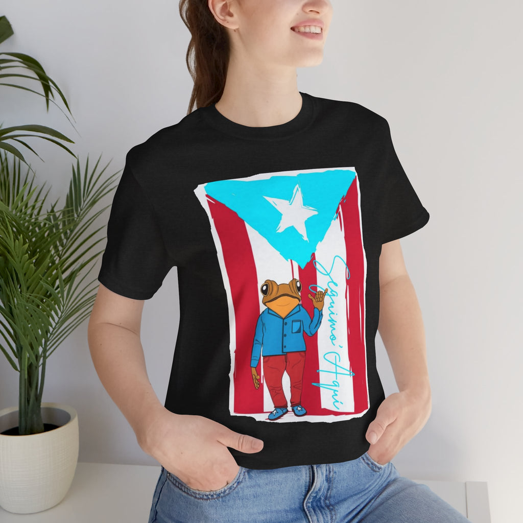 Puerto Rican Coqui Flag T‑Shirt  Boricua Pride Tee