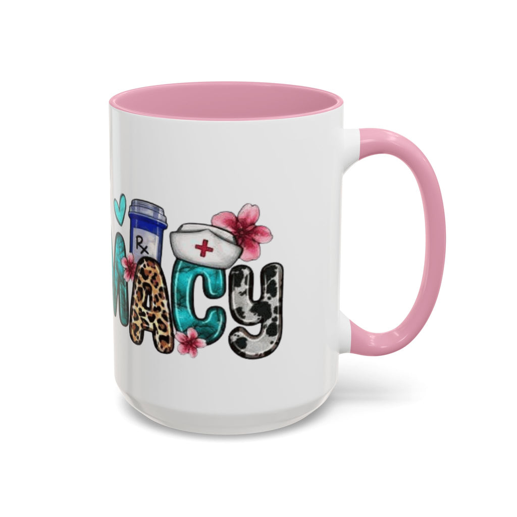 Pharmacy Nurse Coffee Mug — Cute Leopard & Teal Medical Design (11oz/15oz)Christmas mug for all healthcare heroes