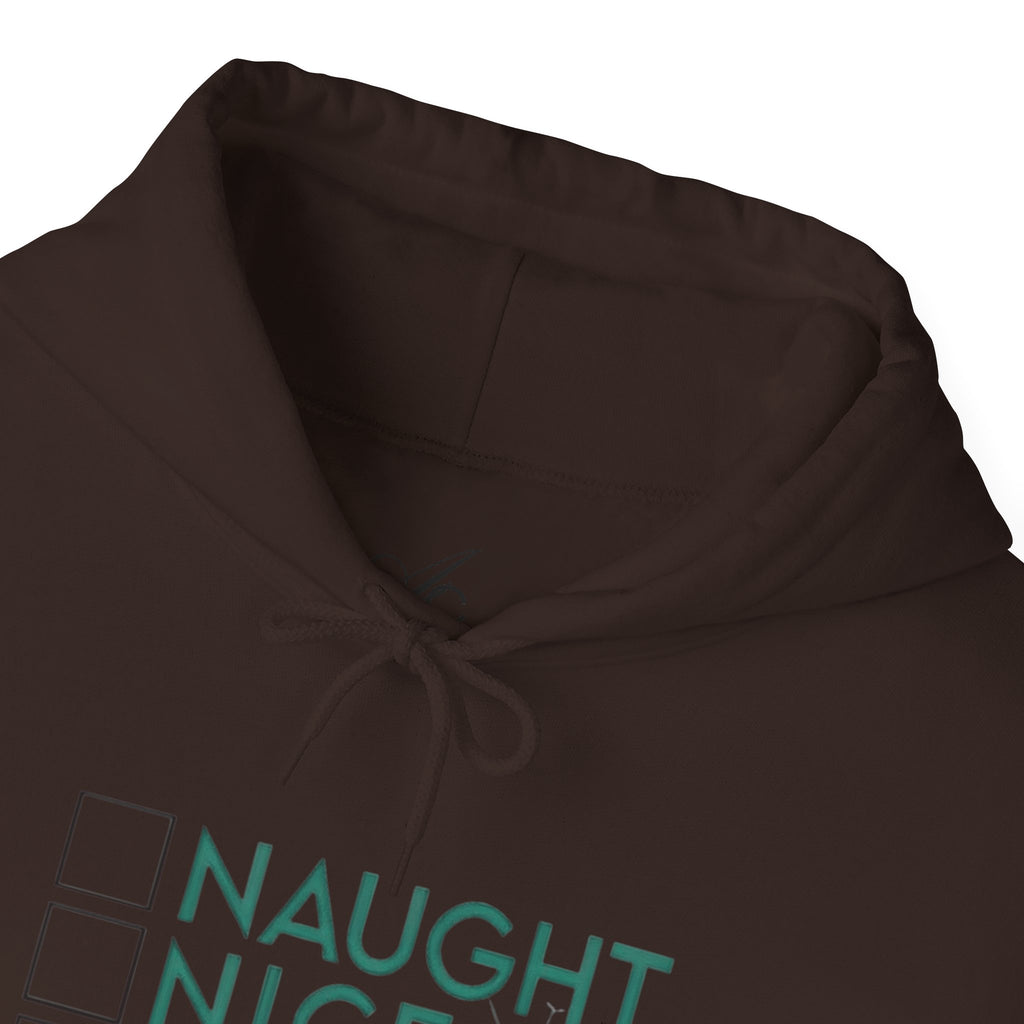 Holiday Hoodie — "Naughty, Nice, I Tried" Funny Christmas Sweatshirt