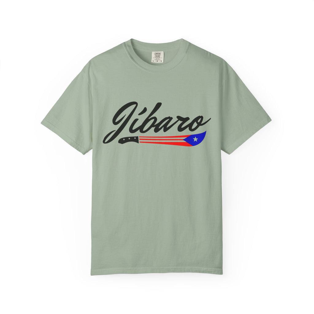 T-Shirt  "Jíbaro" Puerto Rican Heritage Tee (Back Machete  Sombrero de Paja Design) Puerto Rico’s Navidades