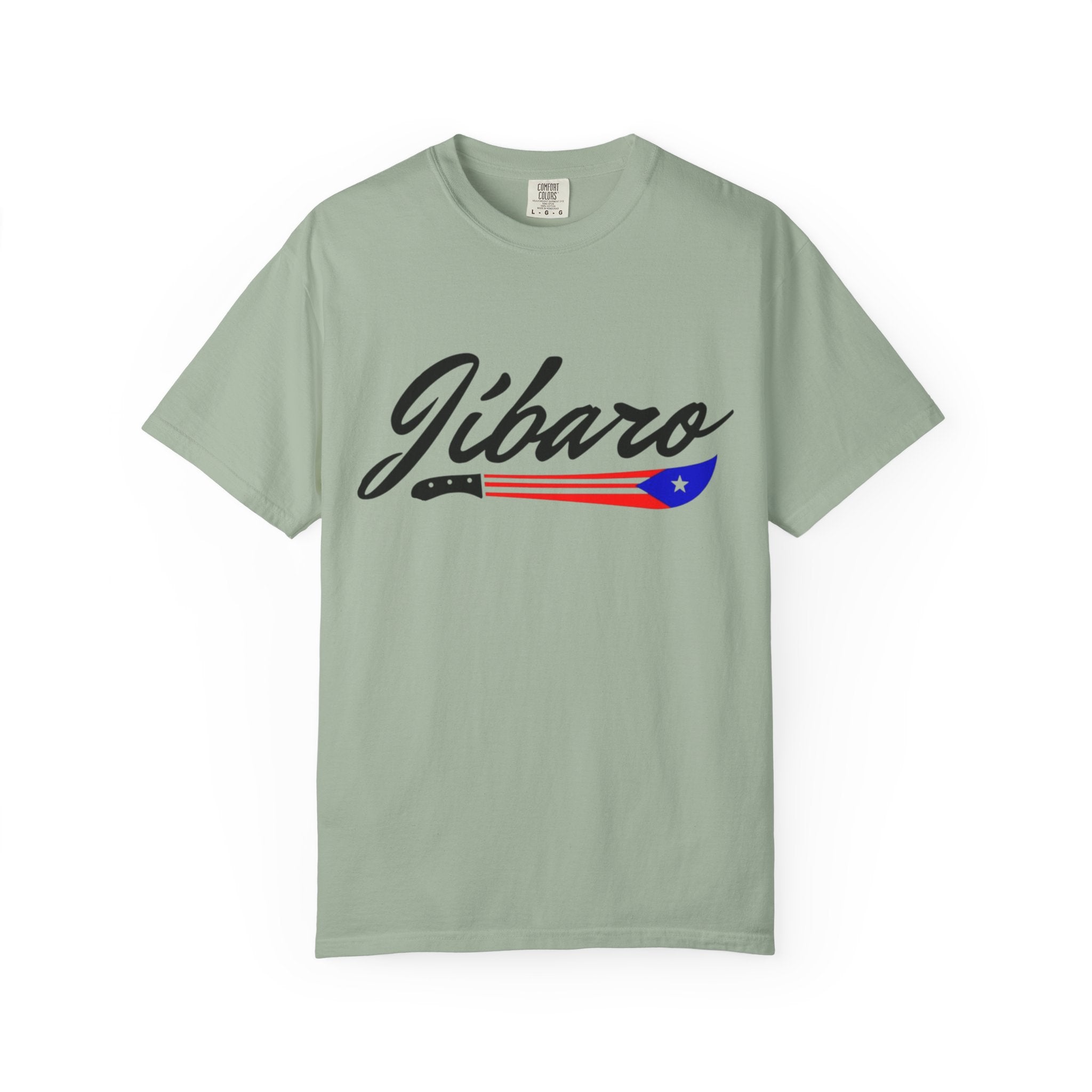 T-Shirt  "Jíbaro" Puerto Rican Heritage Tee (Back Machete  Sombrero de Paja Design) Puerto Rico’s Navidades