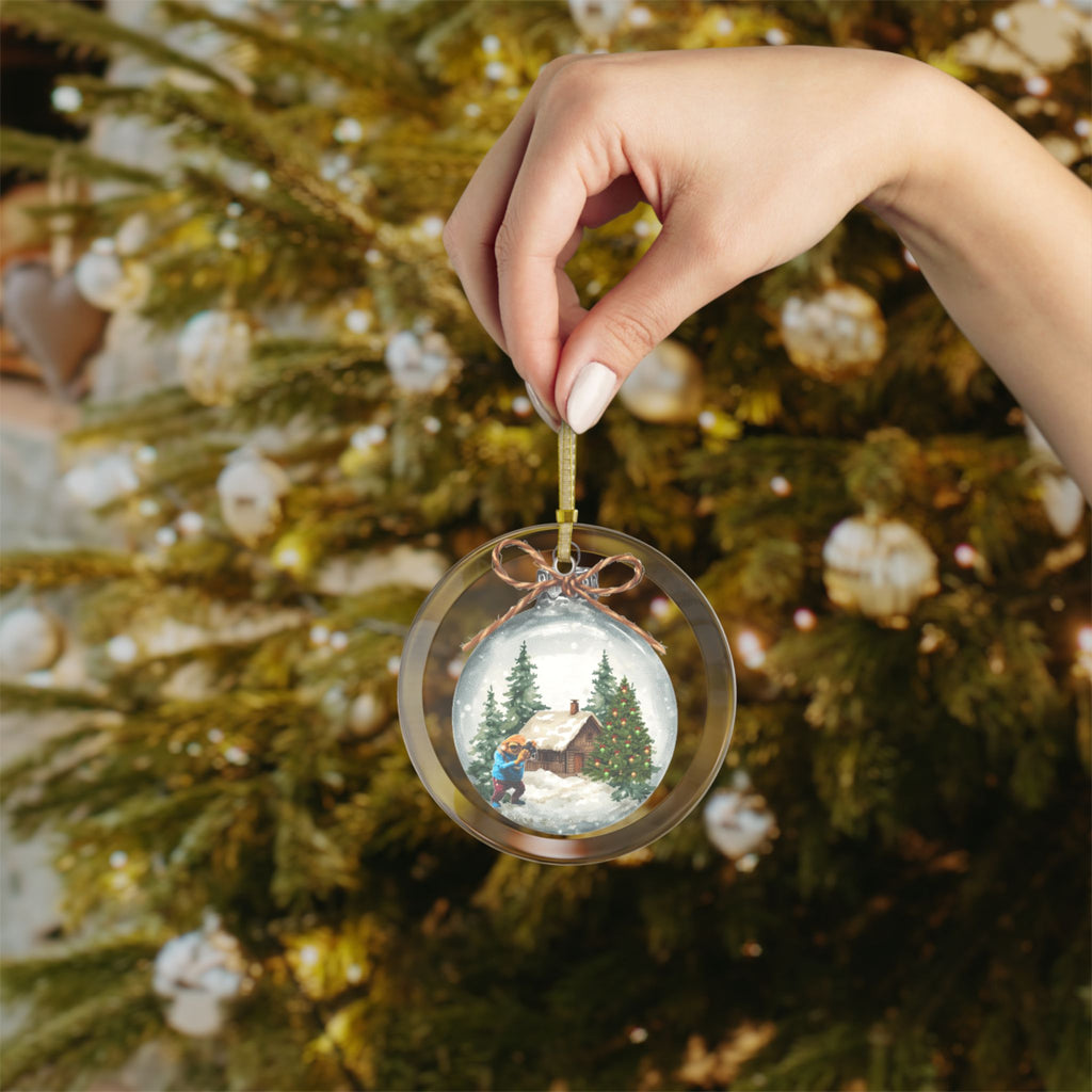 Coquí & Palm Tree Ornament | Puerto Rico Christmas Ornament | Boricua Holiday Gift Glass Ornaments