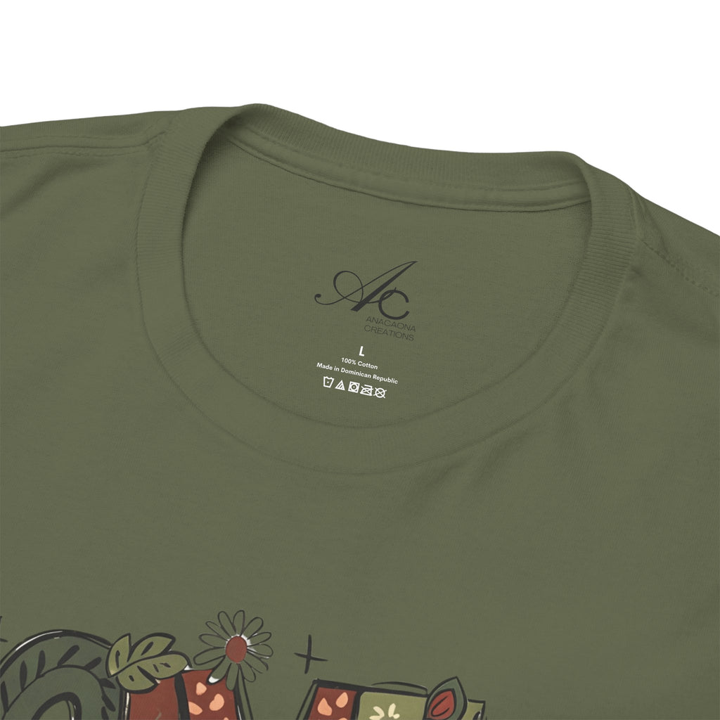 Give Thanks Tee Thanksgiving Graphic T-Shirt with Rustic Bow Design